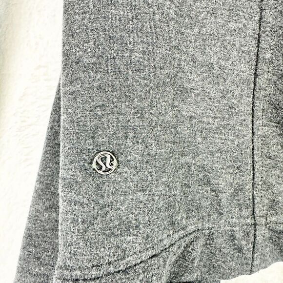 Lululemon Coast Wrap Sweater Cardigan Size 2 Modal Heathered Mod Black - Picture 6 of 8